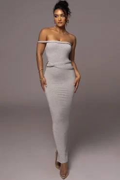 Grey One Of One Maxi Dress