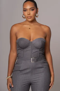 Grey Sweetheart Aroma Jumpsuit