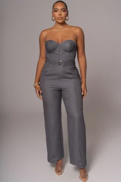 Grey Sweetheart Aroma Jumpsuit
