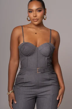 Grey Sweetheart Aroma Jumpsuit