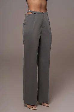 Grey Symone Cutout Pants