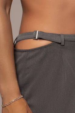 Grey Symone Cutout Pants