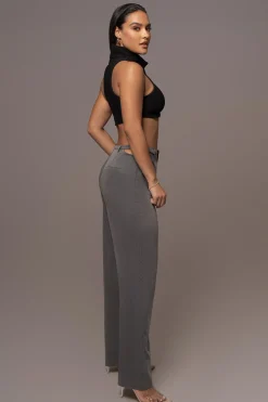 Grey Symone Cutout Pants