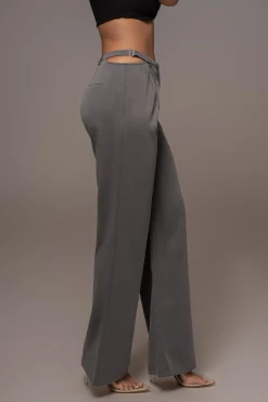 Grey Symone Cutout Pants