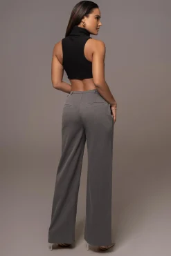 Grey Symone Cutout Pants