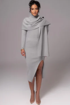 Heather Grey Cardinal Essential Knit Skirt