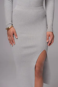 Heather Grey Cardinal Essential Knit Skirt