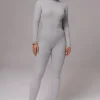 Heather Grey Naaya Ribbed Leggings