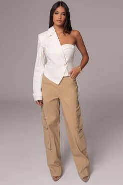 Ivory Amal One Shoulder Top