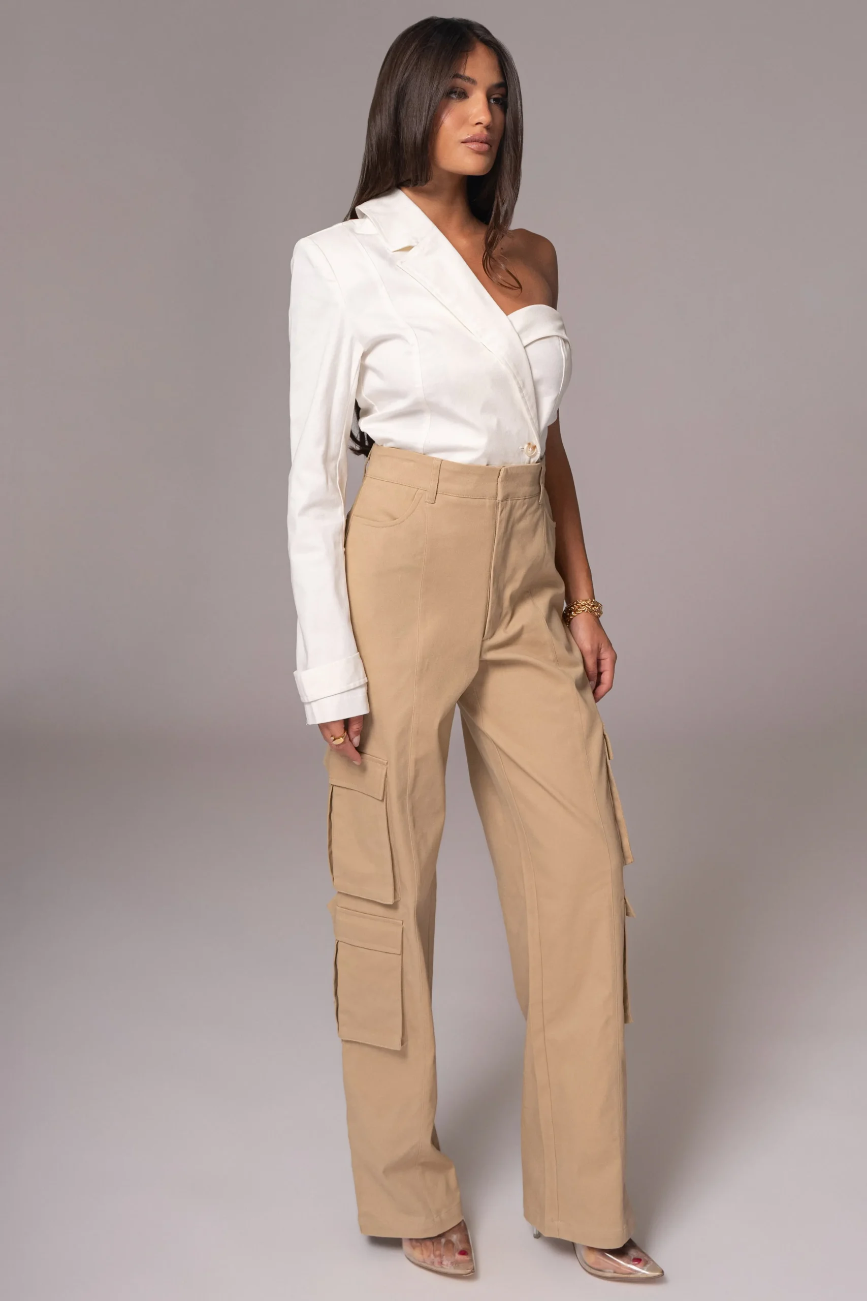 Ivory Amal One Shoulder Top