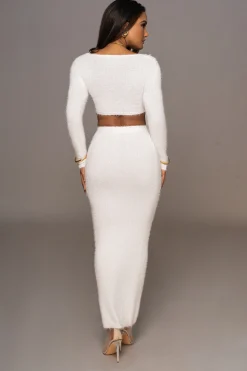 Ivory Annette Sweater Knit Skirt Set