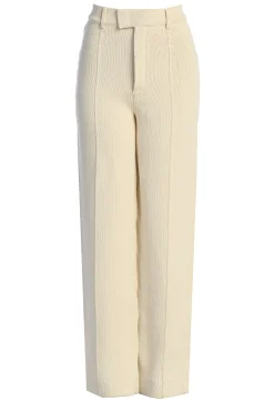 Ivory Back In Business Knit Trousers