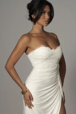 Ivory Celestial Drape Maxi Dress
