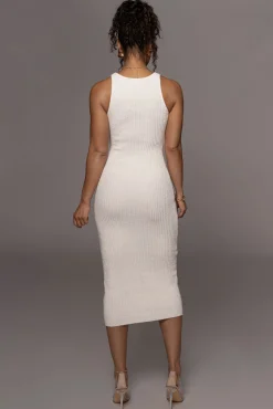 Ivory Day To Night Midi Dress
