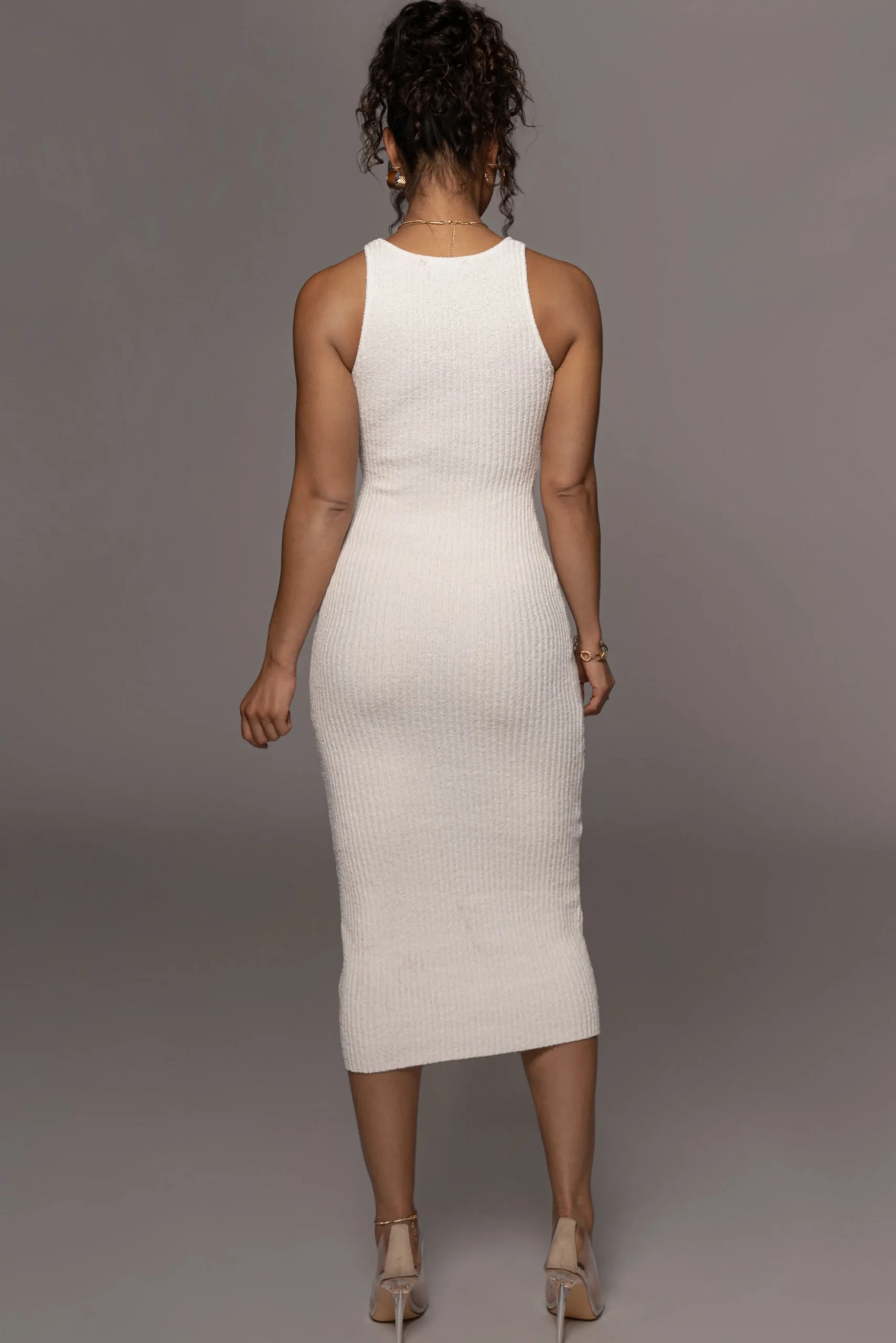 Ivory Day To Night Midi Dress