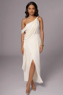 Ivory Diosa Drape Top
