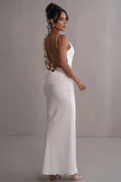 Ivory Down The Aisle Satin Gown