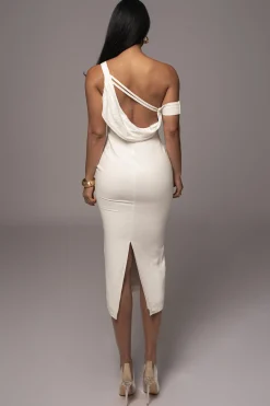 Ivory Escape Linen Dress
