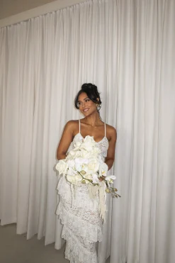 Ivory Feeling Of Forever Ruffle Dress