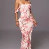 Ivory Floral Maude Maxi Dress