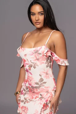 Ivory Floral Maude Maxi Dress