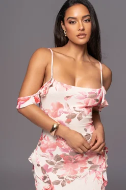 Ivory Floral Maude Maxi Dress