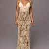 Ivory Great Escape Crochet Maxi Dress