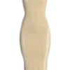 Ivory Ivone Asymmetrical Midi Dress