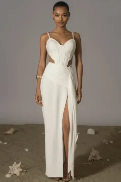 Ivory Las Olas Linen Skirt
