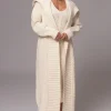 Ivory Malinda Sweater Knit Cardigan
