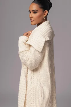 Ivory Malinda Sweater Knit Cardigan