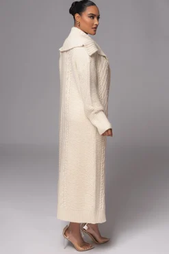 Ivory Malinda Sweater Knit Cardigan