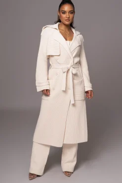 Ivory Maxinne Knit Coat