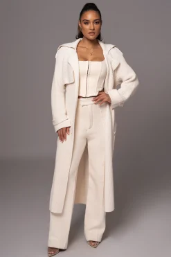Ivory Maxinne Knit Coat