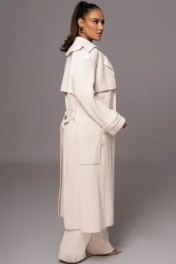 Ivory Maxinne Knit Coat