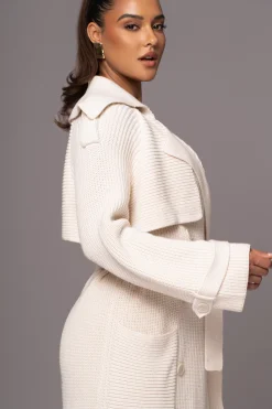 Ivory Maxinne Knit Coat