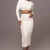 Ivory Moments Sweater Knit Skirt Set