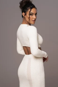 Ivory Moments Sweater Knit Skirt Set
