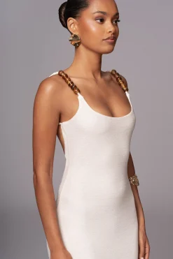 Ivory Nautical Escape Maxi Dress