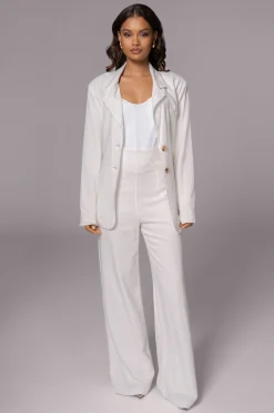 Ivory Ocean Breeze Linen Blazer