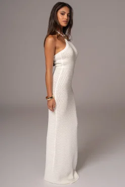 Ivory Overseas Halter Maxi Dress