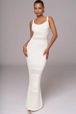 Ivory Palm Springs Knit Maxi Dress