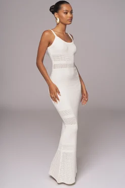 Ivory Palm Springs Knit Maxi Dress