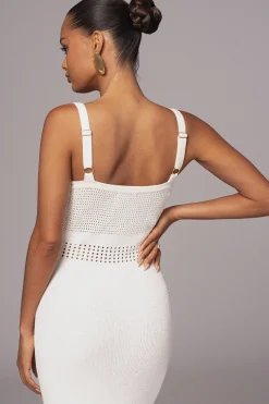 Ivory Palm Springs Knit Maxi Dress