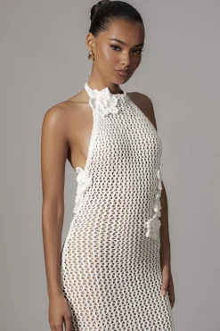 Ivory Paradise Crochet Maxi Dress