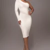 Ivory Sandra Knit Midi Dress