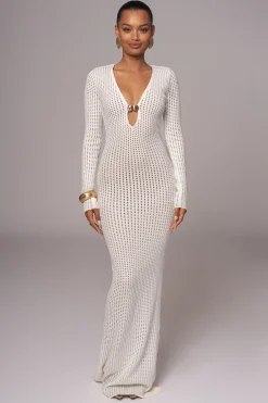 Ivory Sol Sweater Knit Dress