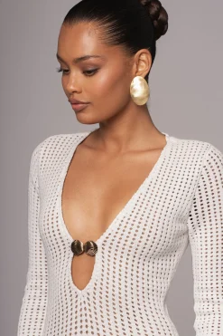 Ivory Sol Sweater Knit Dress