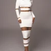 Ivory The One Mock Neck Midi Dress
