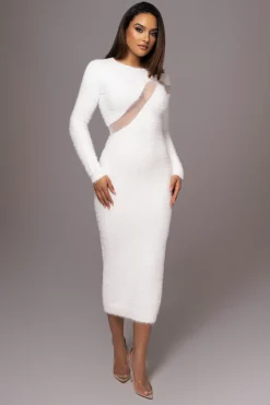Ivory Toni Knit Maxi Dress